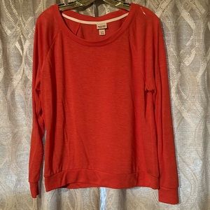 Mossimo, thin, faded, vintage red colored sweater